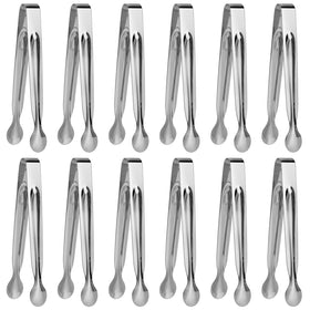 Tcoin small serving tongs 6 inch ideal for appetizers and condiments.
