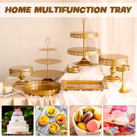 Tcomhk baby shower dessert display in gold adds charm to table centerpieces