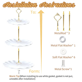Tcomhk stands with adjustable tiers enable dynamic dessert layouts.