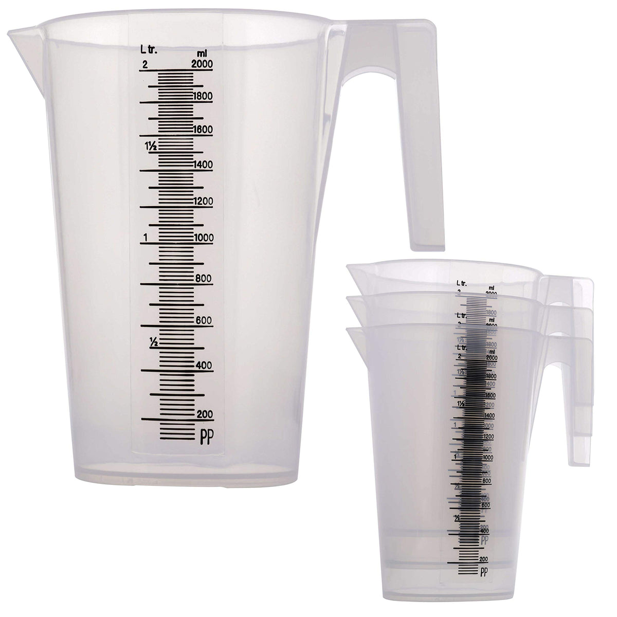 TCP Global 2-liter pitcher with pour spout for precise pouring.
