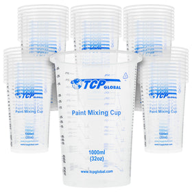 TCP Global 32oz mixing cups cup-pour for precise pours and easy cleanup in art projects.