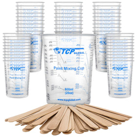 TCP Global box of 50 mixing cups with sticks for quick projects