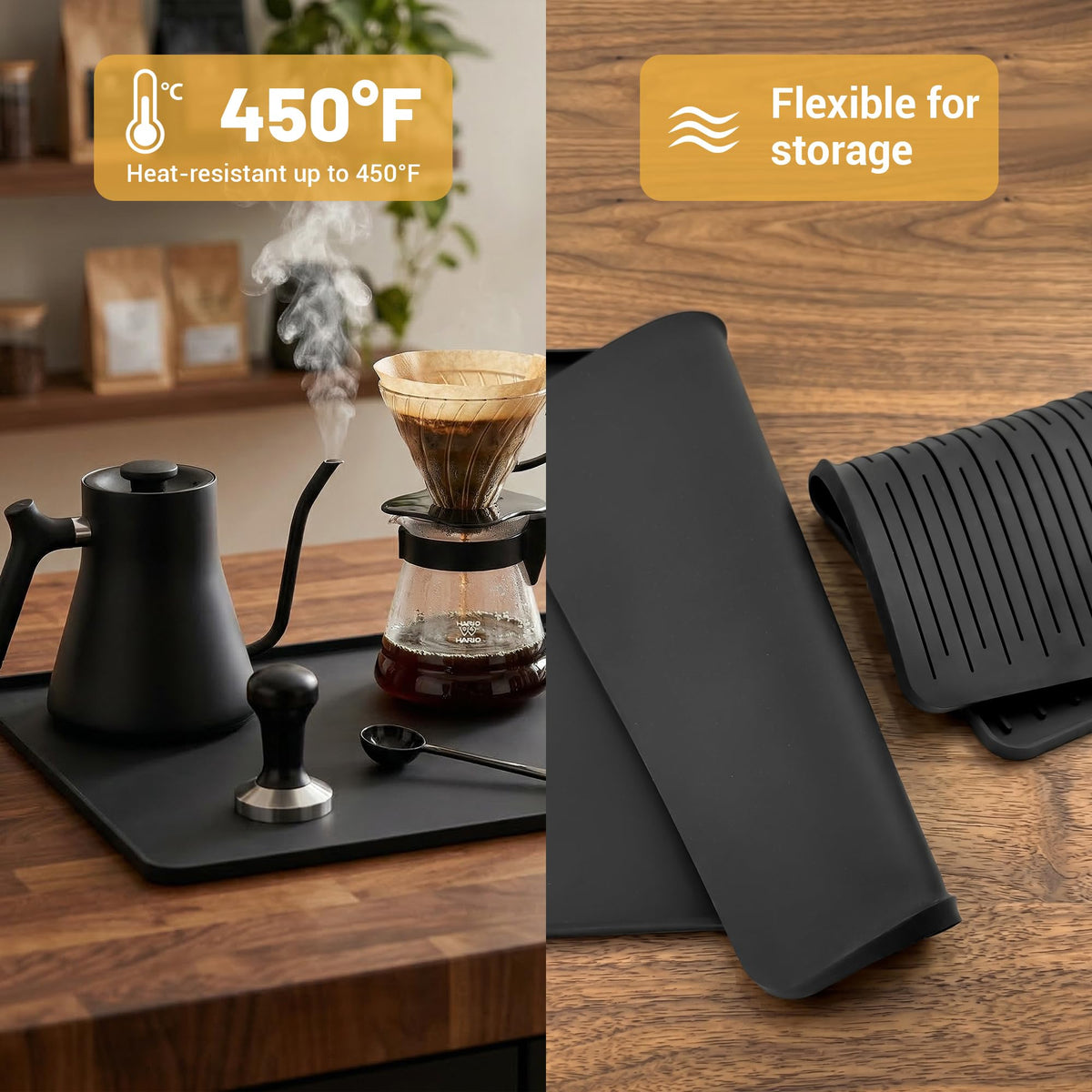 TCULOSD appliance protection with heat-resistant silicone mat