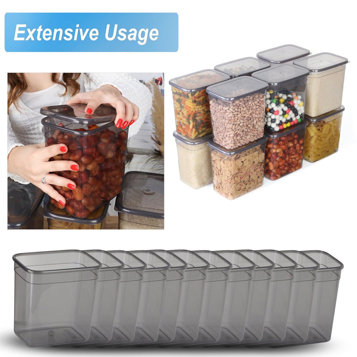 T&D HOME GOODS fridge-safe jars suit refrigerated snacks and ingredients.