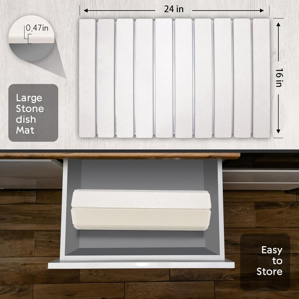 tdcokhe dish drying mat used for mugs and bottles on counter