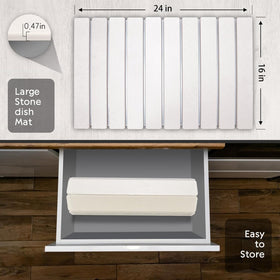 tdcokhe dish drying mat used for mugs and bottles on counter