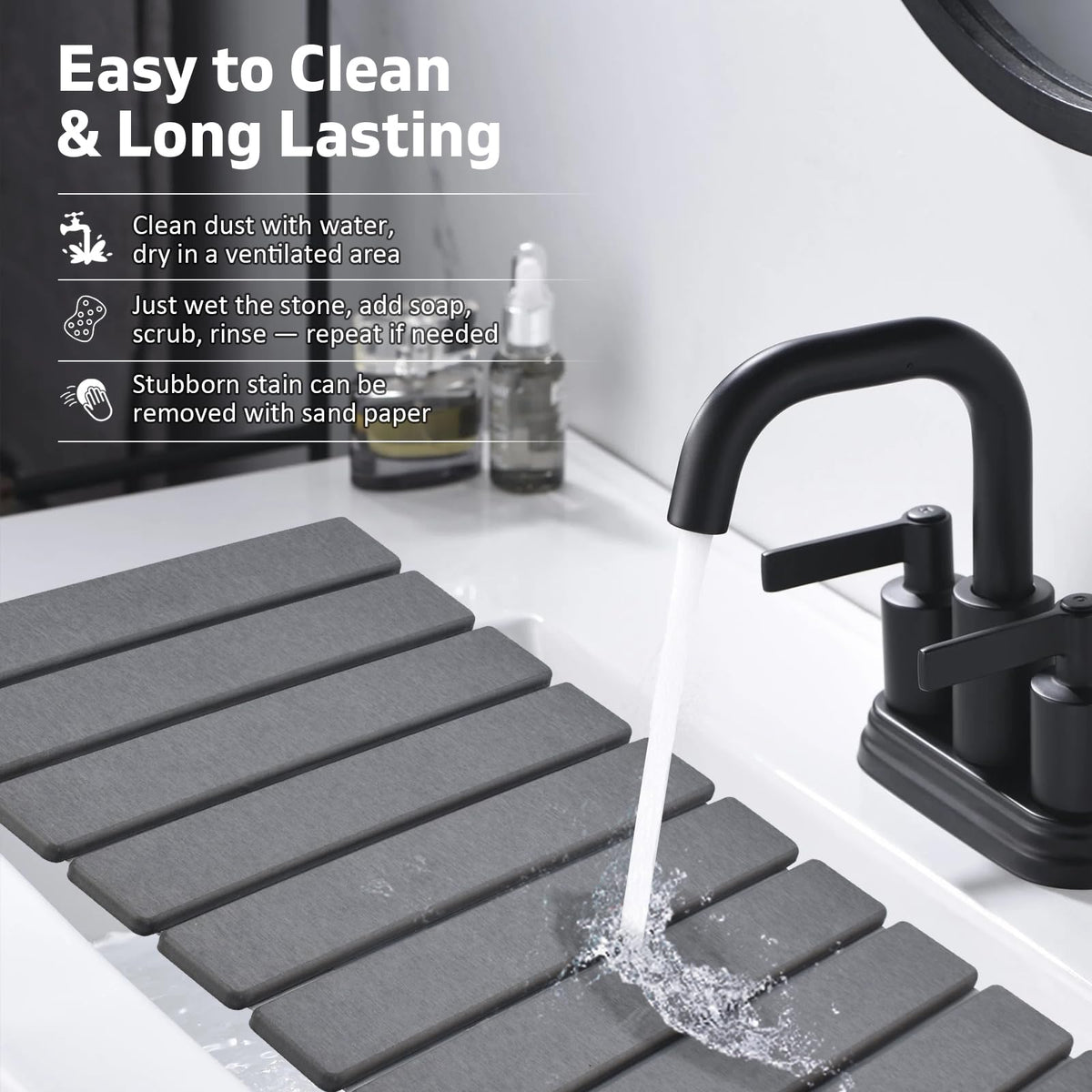tdcokhe multipurpose stone mat used as pet pad or coaster with heat resistance.