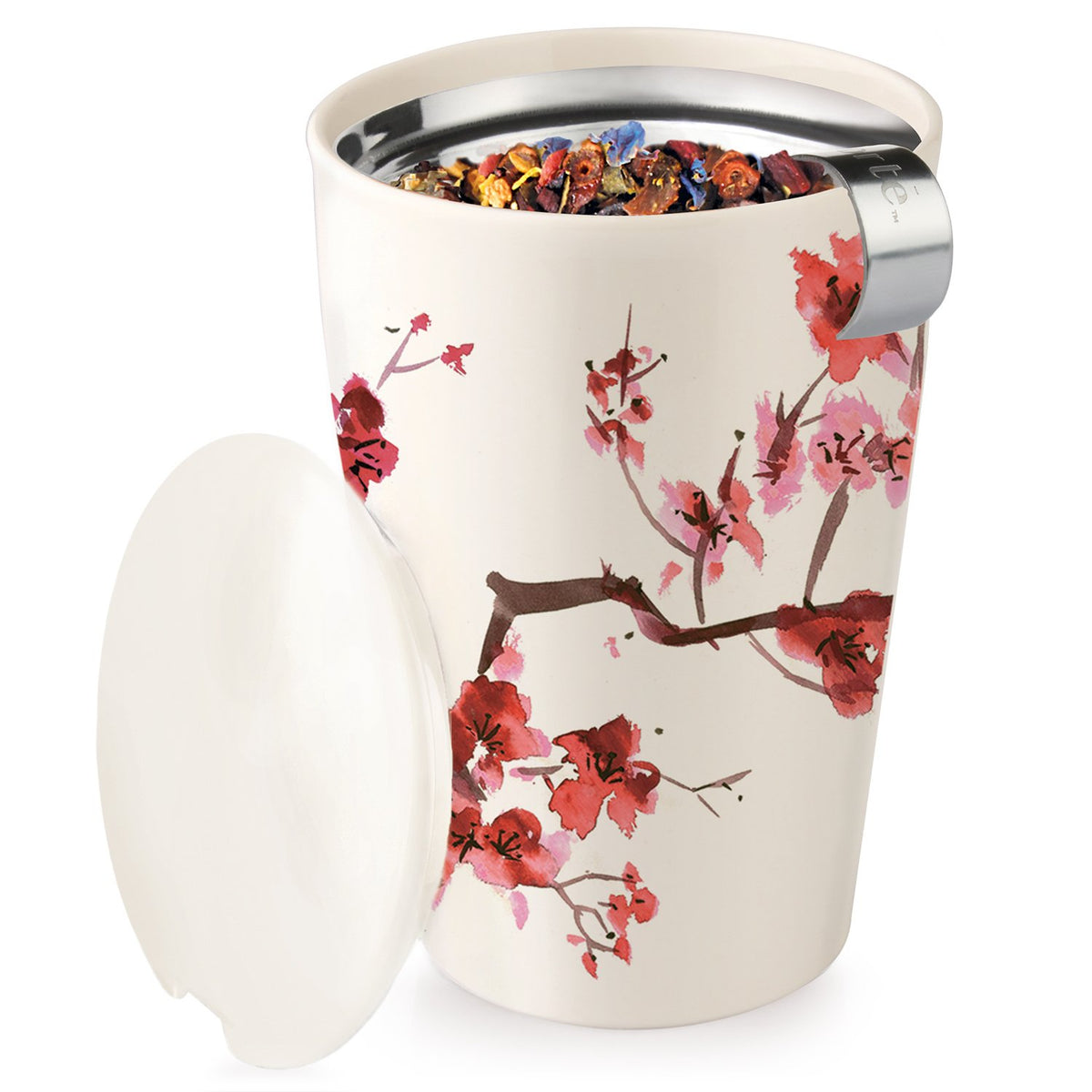 Tea Forte Kati cup 12 oz capacity ready for loose leaf tea steep