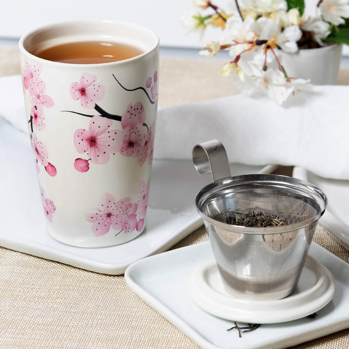 Tea Forte Kati Cup elegant Hanami-inspired gift for tea lovers.