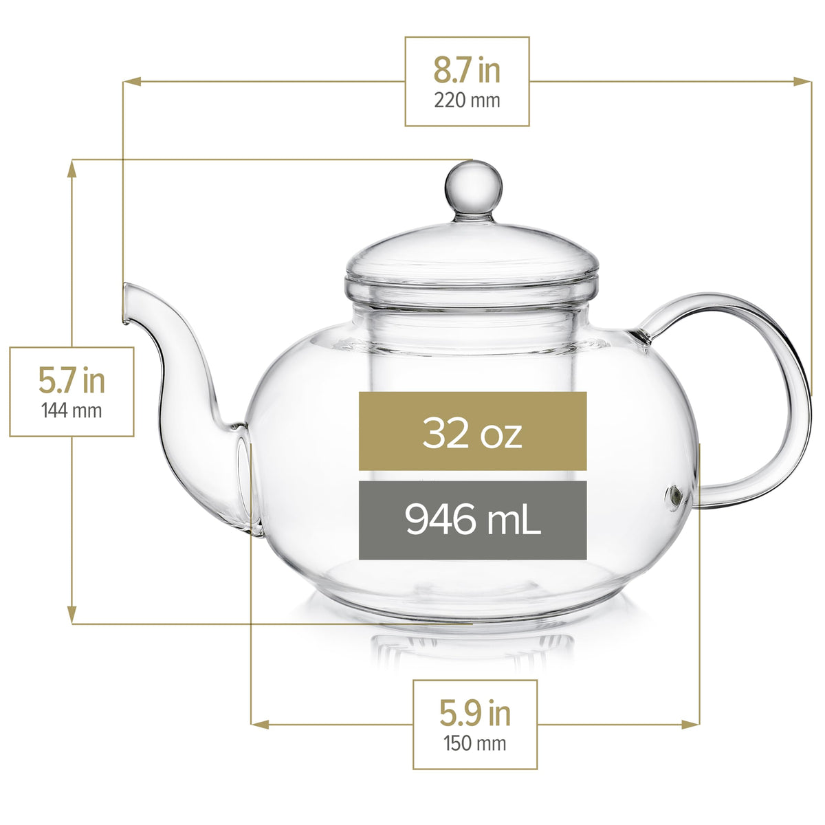 Teabloom Blossoms tea infuser removable for easy cleaning.