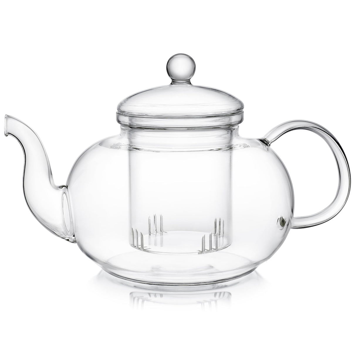 Teabloom Blossoms teapot on stovetop ready to boil water.