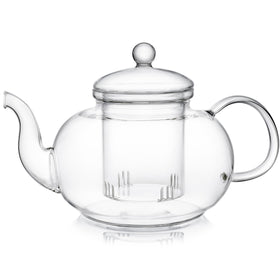 Teabloom Blossoms teapot on stovetop ready to boil water.