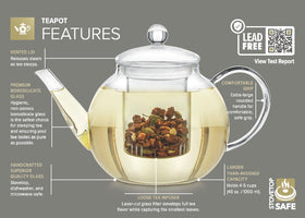 Teabloom Celebration jasmine blooming teas included to start your tasting.