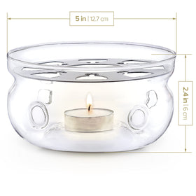 Teabloom Celebration Teapot Warmer warming plate provides sturdy center support