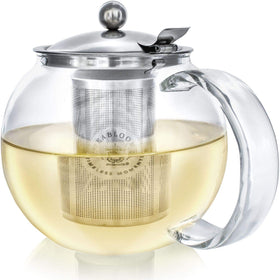 Teabloom Classica glass teapot 40 oz for stovetop brewing