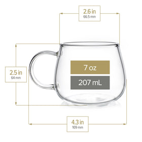 Clear heatproof borosilicate glass teapot showcases tea color.