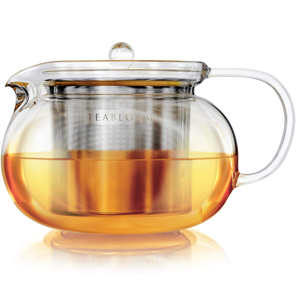 Teabloom Kyoto glass kettle exterior showcases elegant design for tea service