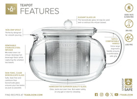 Teabloom Kyoto stainless steel infuser 304 18/8 resists rust for lasting brewing