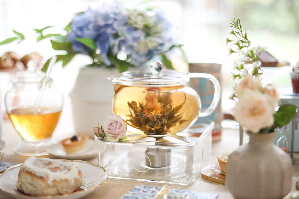 Teabloom Kyoto on stove highlights dual kettle and steep setup