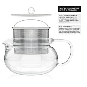 Teabloom Kyoto two-in-one design for heating and steeping in a single vessel.