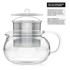Teabloom Kyoto wide opening enables easy hand washing and dishwashing