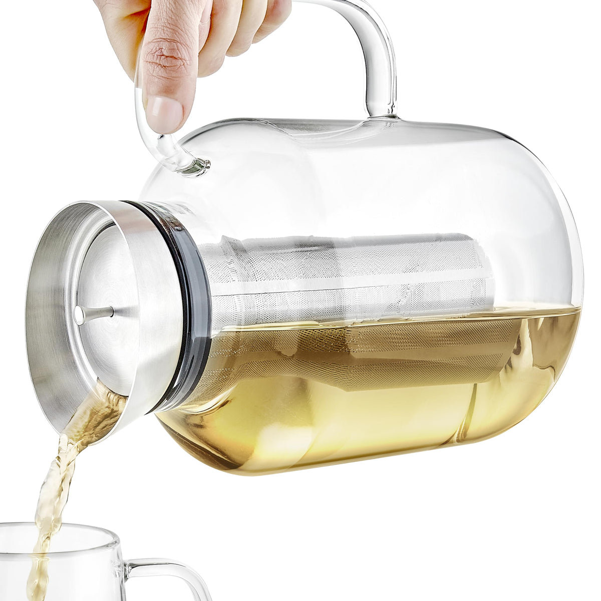 Teabloom Legacy superfine filter captures tiny leaves while preserving full flavor.