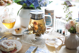 Teabloom One-Touch Tea Maker with loose tea infuser delivers full flavor