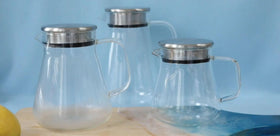 Teabloom One-Touch Tea Maker stainless steel filter lid for secure pouring