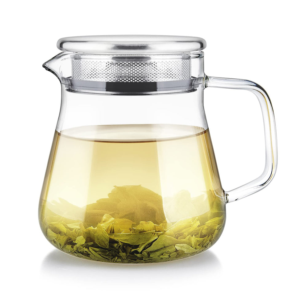 Teabloom One-Touch Tea Maker on stovetop for fast, pure brewing