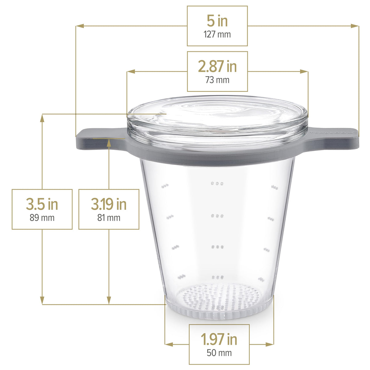 Teabloom Purity infuser with whole-leaf expansion for fuller aroma