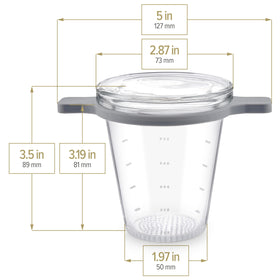 Teabloom Purity infuser with whole-leaf expansion for fuller aroma