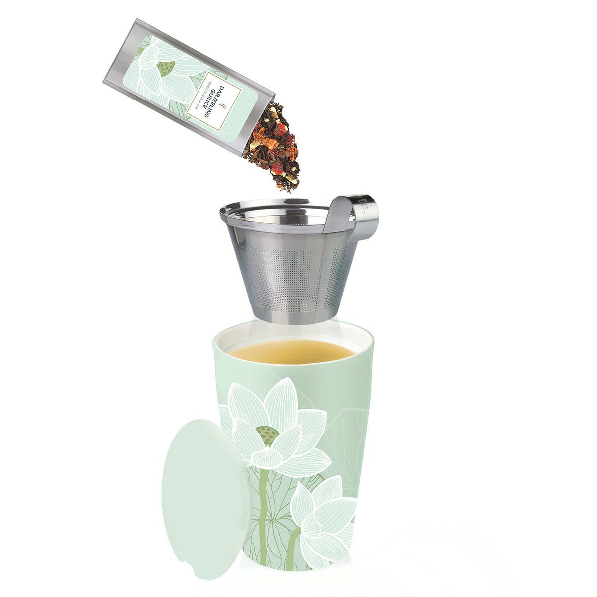 Tea Forte Kati Cup is dishwasher and microwave safe for easy care.