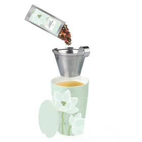 Tea Forte Kati Cup is dishwasher and microwave safe for easy care.