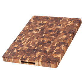 Teakhaus butcher block large end-grain board ready for serious meal prep.