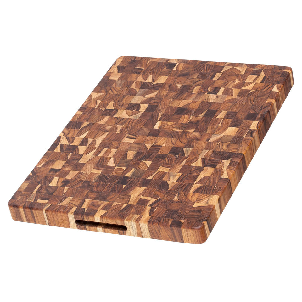 Teakhaus butcher block large end-grain board ready for serious meal prep.