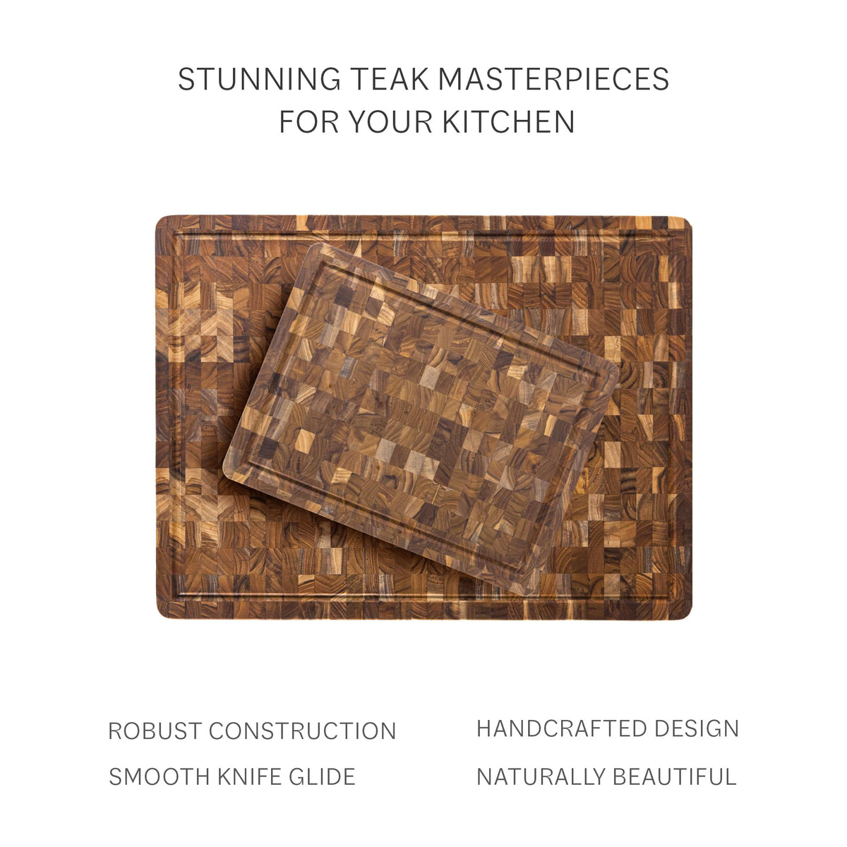 Teakhaus easy-care hand wash recommended to maintain natural finish.