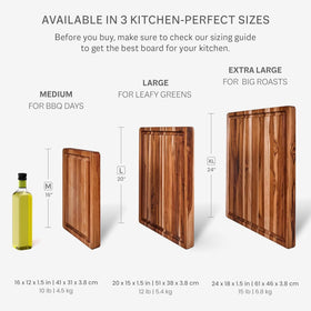 Teakhaus durable teakwood construction for long-lasting kitchen use.