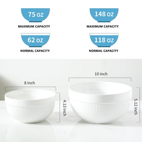 TEAKISS 10-inch ceramic mixing bowl dough-proofing in action.