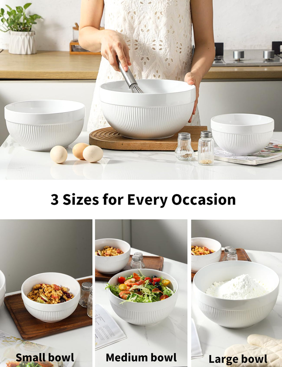 TEAKISS ceramic nesting design saves space in small kitchens.