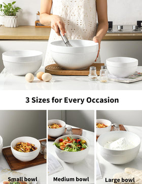 TEAKISS ceramic nesting design saves space in small kitchens.