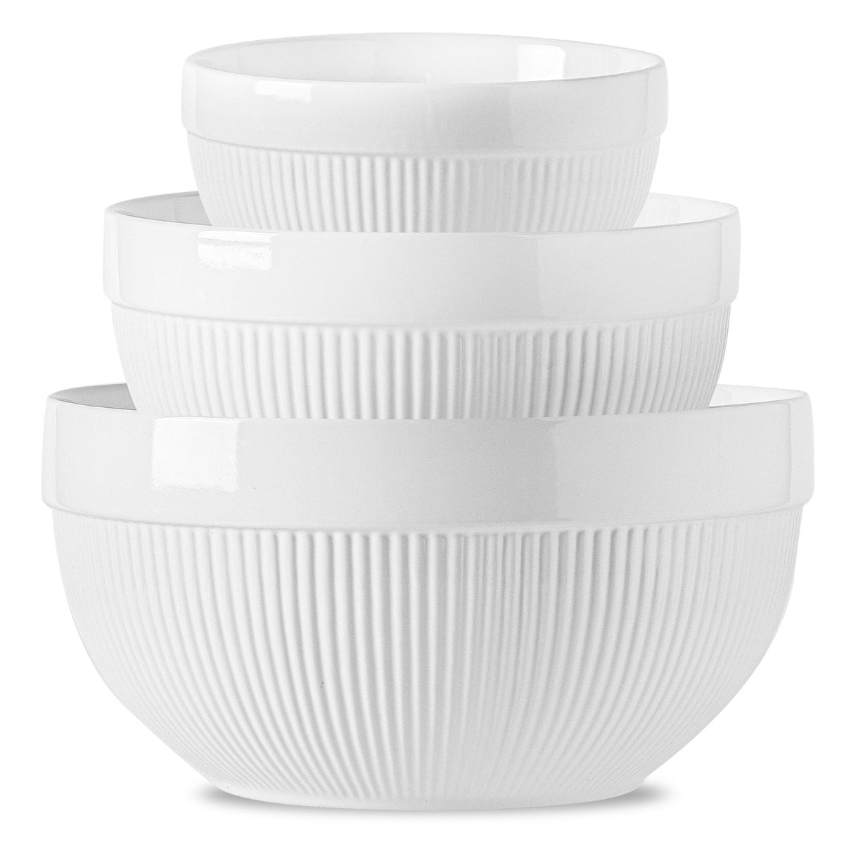TEAKISS 1qt ceramic mixing bowl with smooth finish for batter prep.