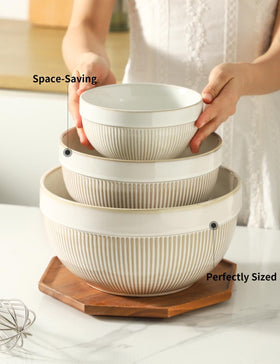 TEAKISS 6-inch ceramic mixing bowl, great for small-batch prep