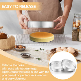 TeamFar 2-piece pan set, versatile for cakes, roasting, and more