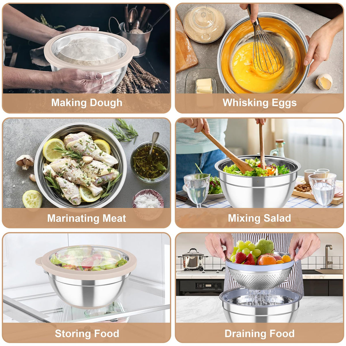 TeamFar 2qt colander ideal for rinsing produce and draining pasta