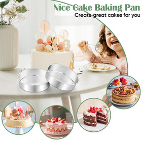 TeamFar 7-inch round pan with leak-proof design for stable baking