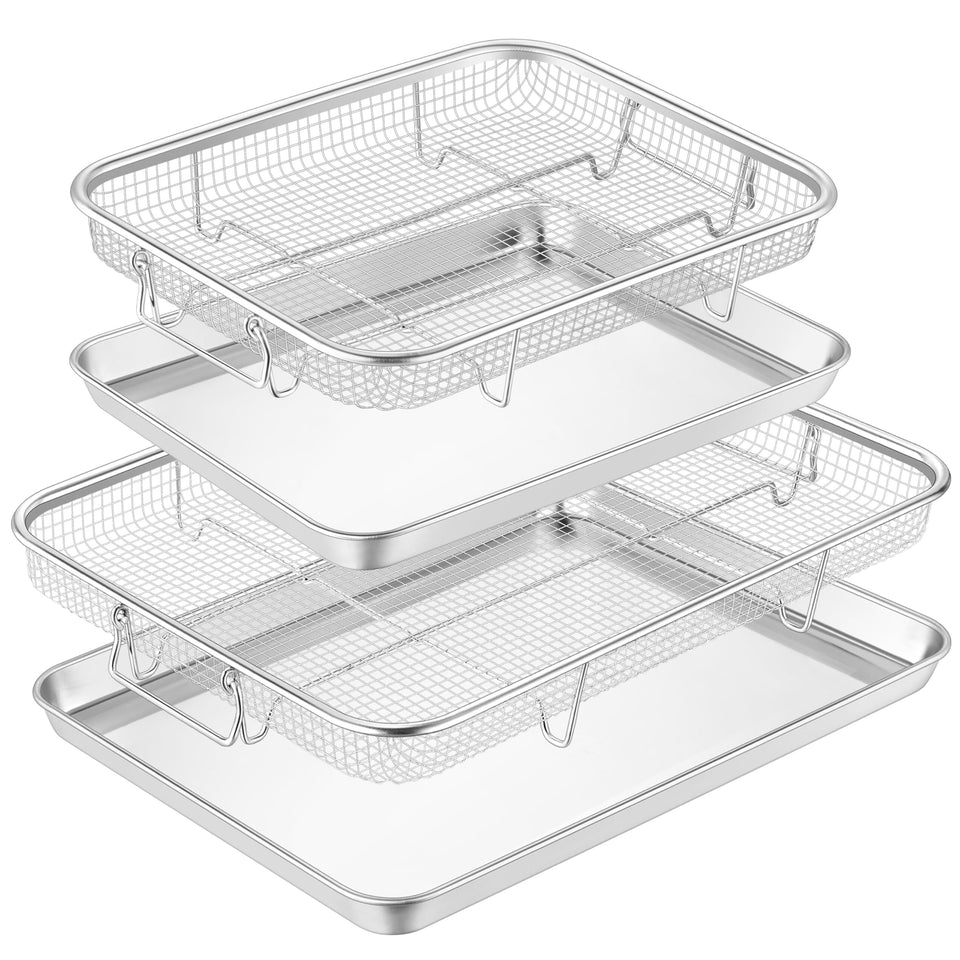 TeamFar large oven air fryer basket for even crisping.