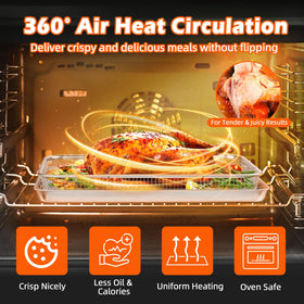 TeamFar basket with swing handles for easy, safe transfer