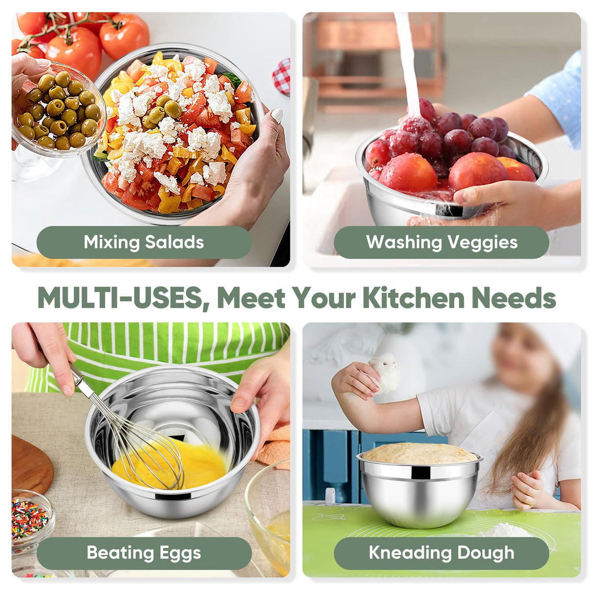 TeamFar airtight lids create a tight seal to prevent spills