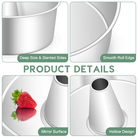 TeamFar 10-inch pan side view emphasizes sturdy one-piece design and deep sides.