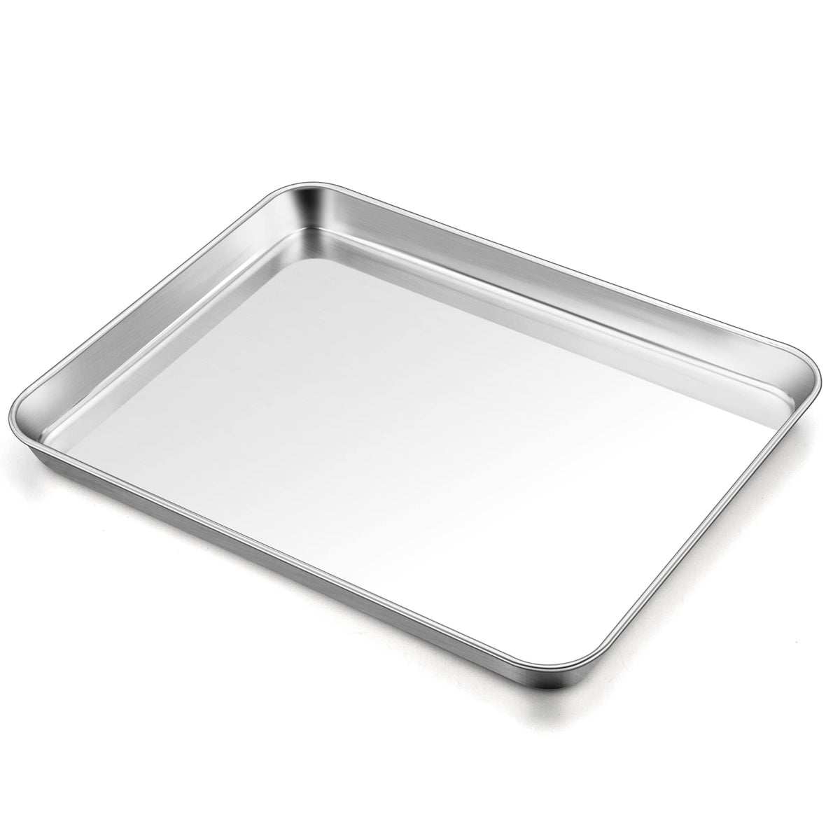 TeamFar baking sheet with full-side design for contained juices during baking